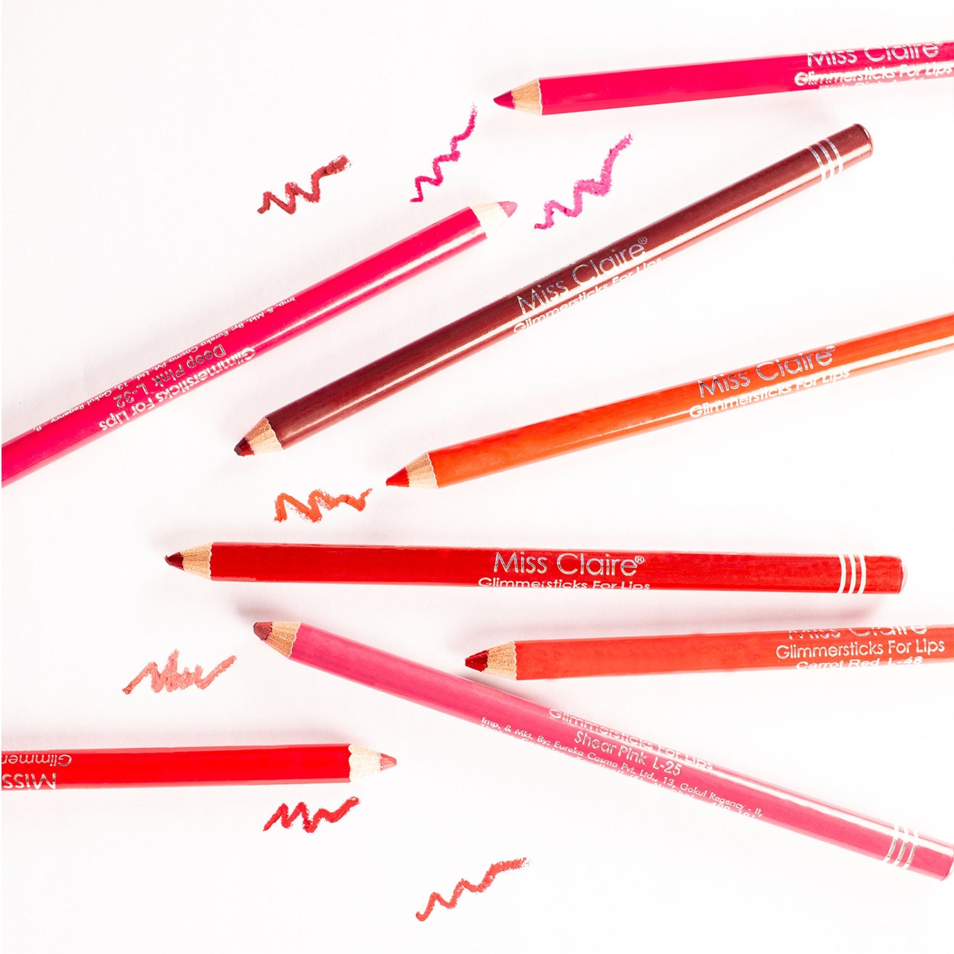 Miss Claire Glimmersticks For Lips - Maroon L-13 | Swadesiicart