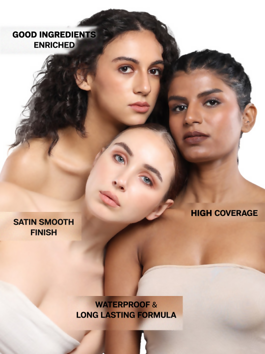 Flicka Cosmetics Base Story Cream Foundation with SPF Waterproof Walnut 04