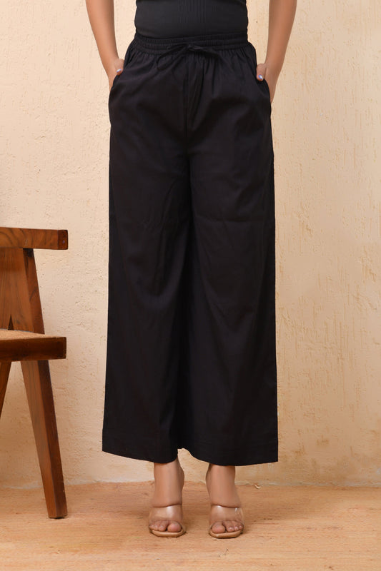Vaasva Women White Solid Palazzo Pant 
