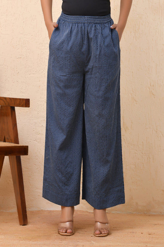 Vaasva Women Royal Blue Palazzo Pants 
