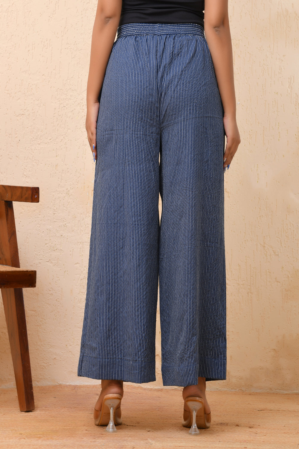 Vaasva Women Royal Blue Palazzo Pants 