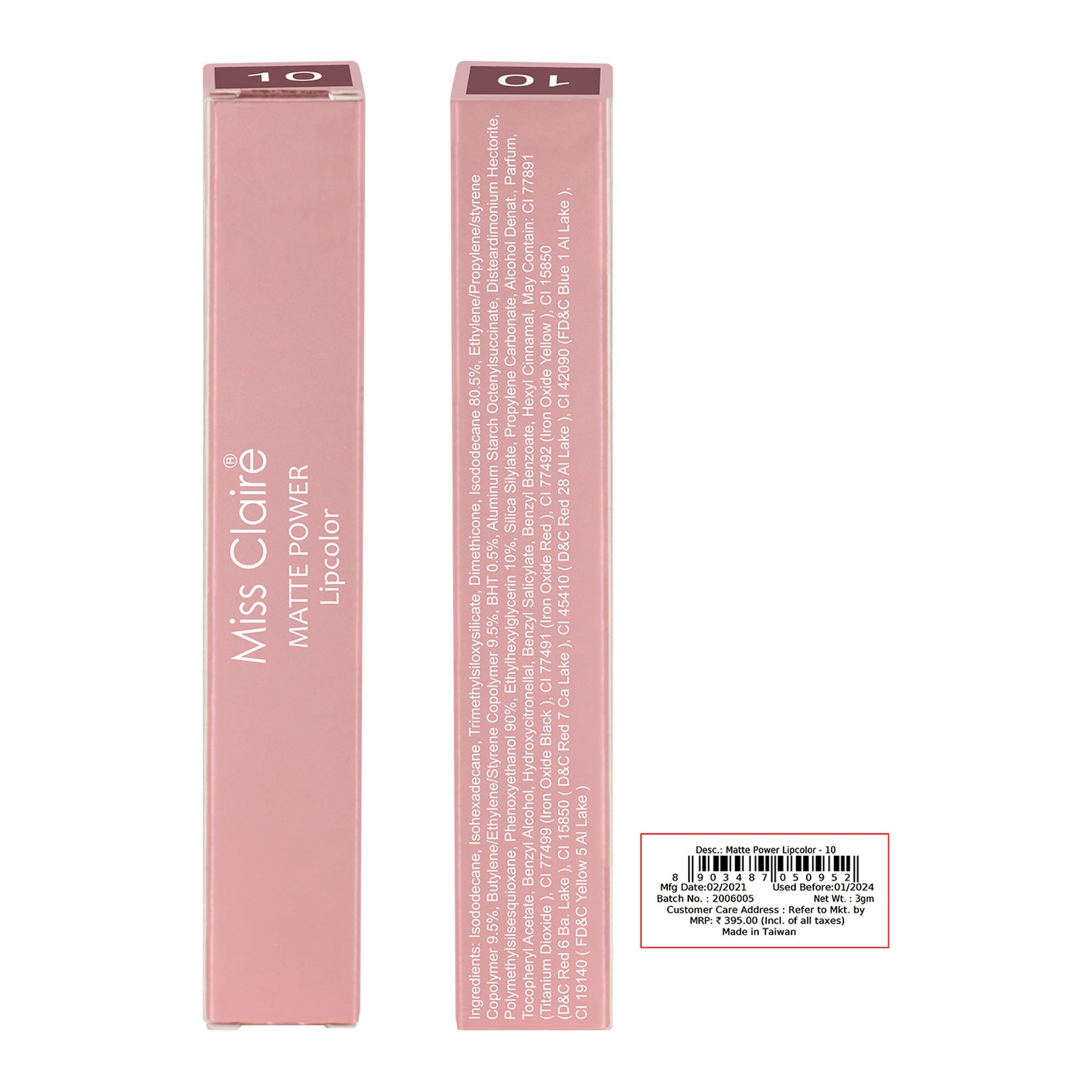 Miss Claire Matte Power Lipcolor - 10