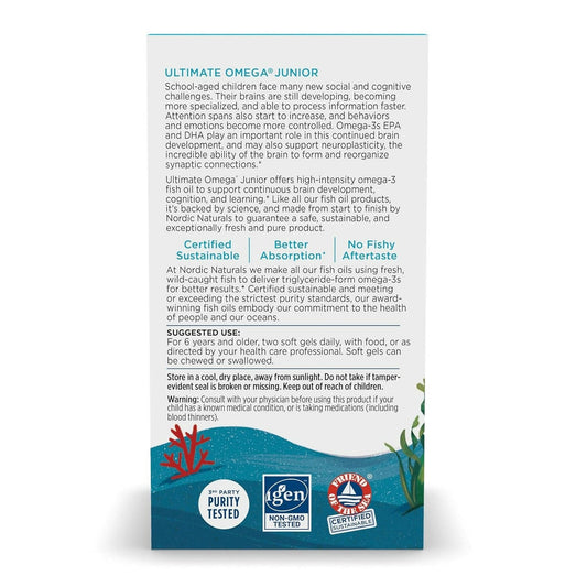 Nordic Naturals Ultimate Omega Junior Fish Oil Softgels - Grab2buy