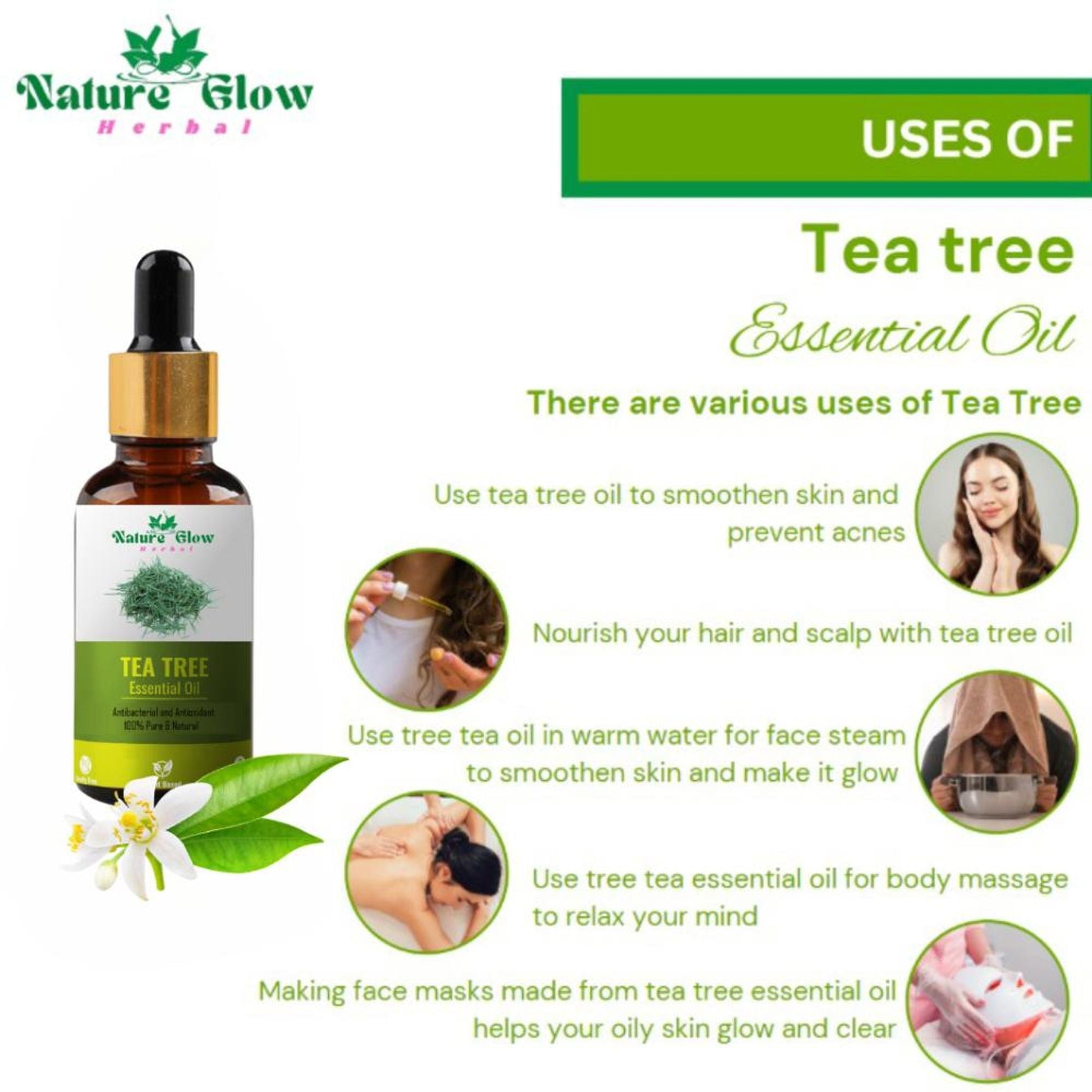 Nature Glow Herbal Nature Tea Tree Essential Oil