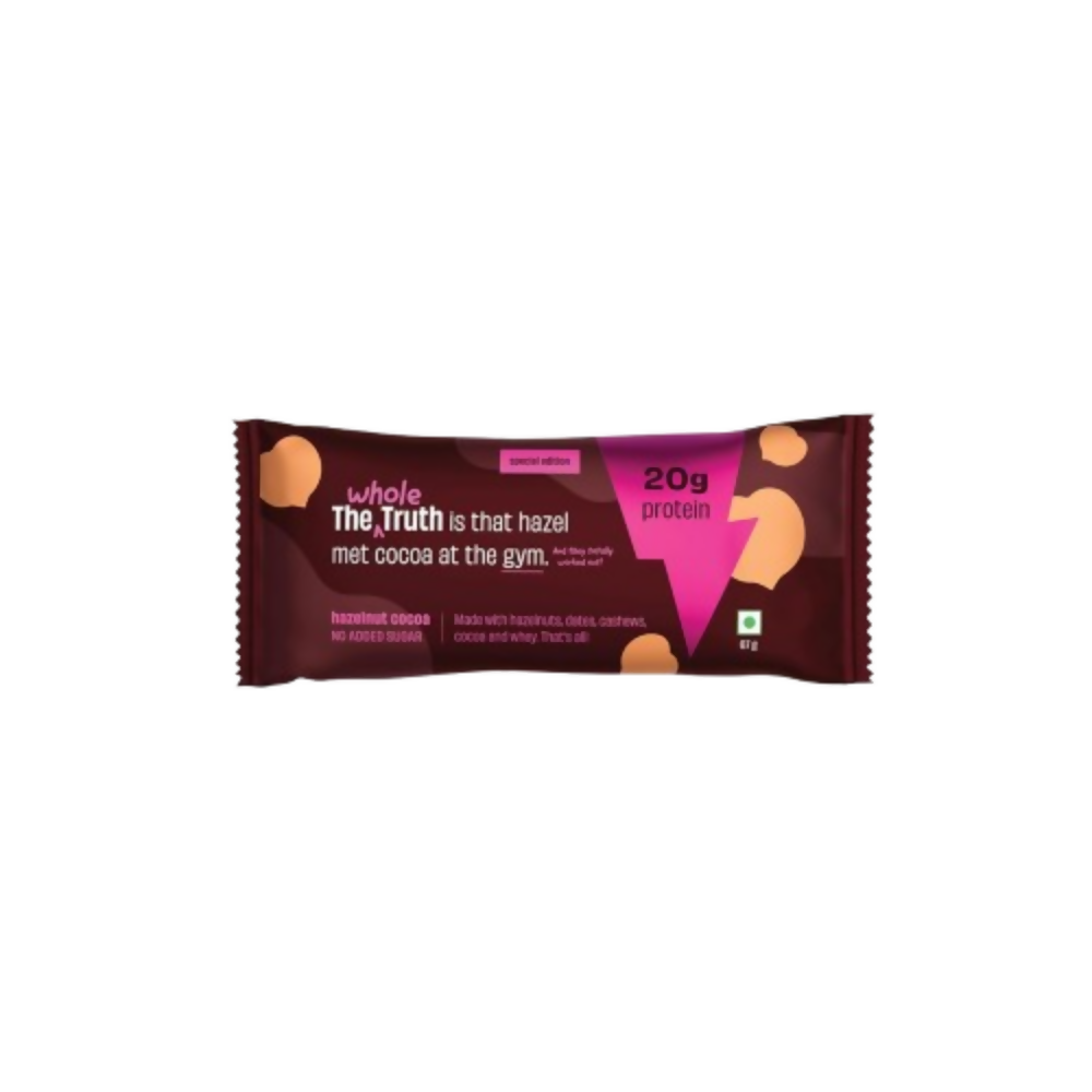 The Whole Truth High Protein Hazelnut Cocoa Protein Bar  Grab2Buy The Whole Truth Grab2Buy