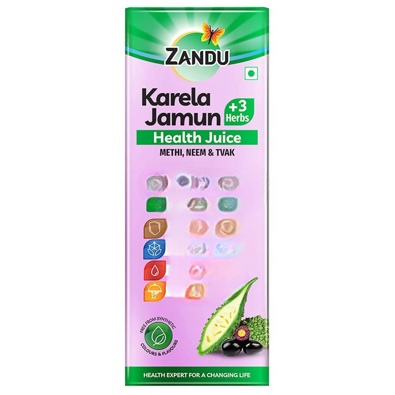 Zandu Karela Jamun + 3 Herbs Health Juice 