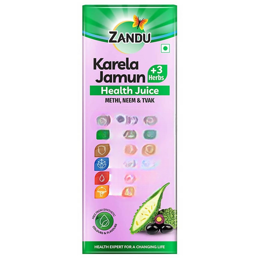 Zandu Karela Jamun + 3 Herbs Health Juice 