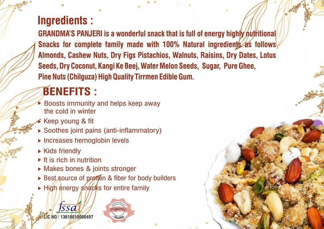 Healthy Living Grandma’s Traditional Panjeri - Grab2buy