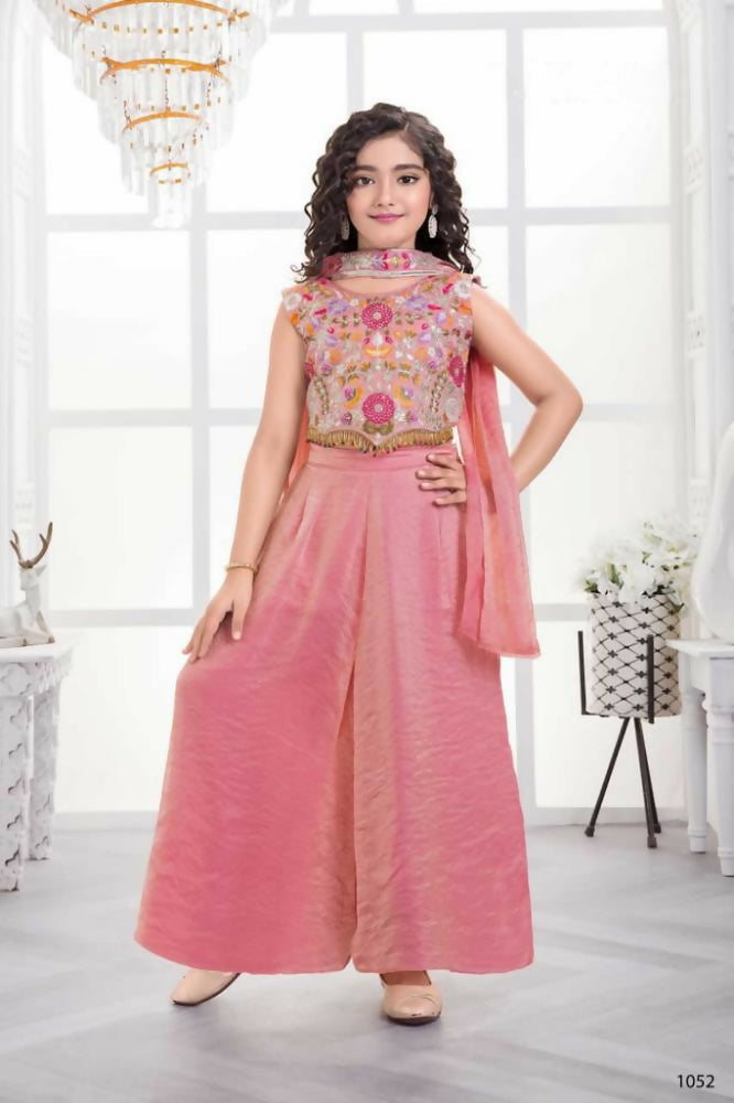 Traditional Designer Fandy Silk Pink Ethnic Fusion Wear - Anbazaar  Grab2Buy Anbazaar Grab2Buy
