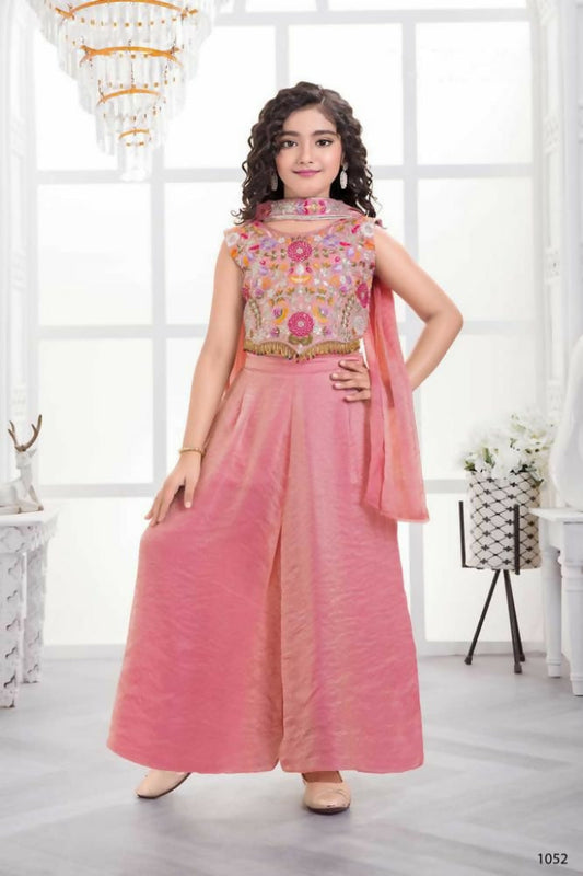 Traditional Designer Fandy Silk Pink Ethnic Fusion Wear - Anbazaar  Grab2Buy Anbazaar Grab2Buy