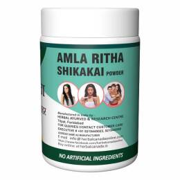 Herbal Canada Amla Reetha Shikakai Churna Powder For Healthy Hair 