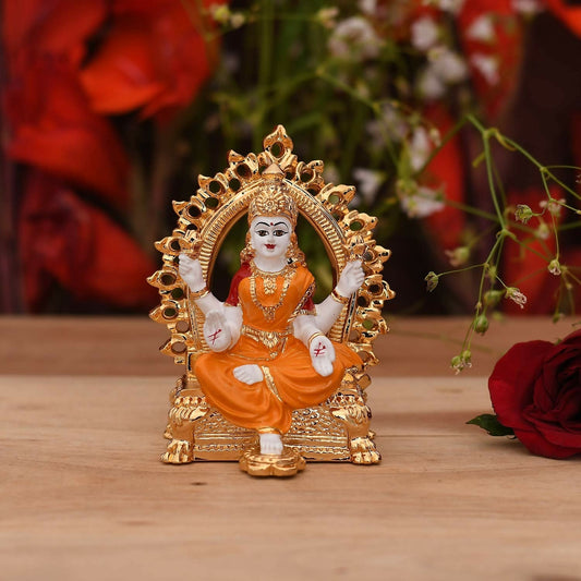 Collectible India Ceramic Lakshmi Idol - Grab2buy