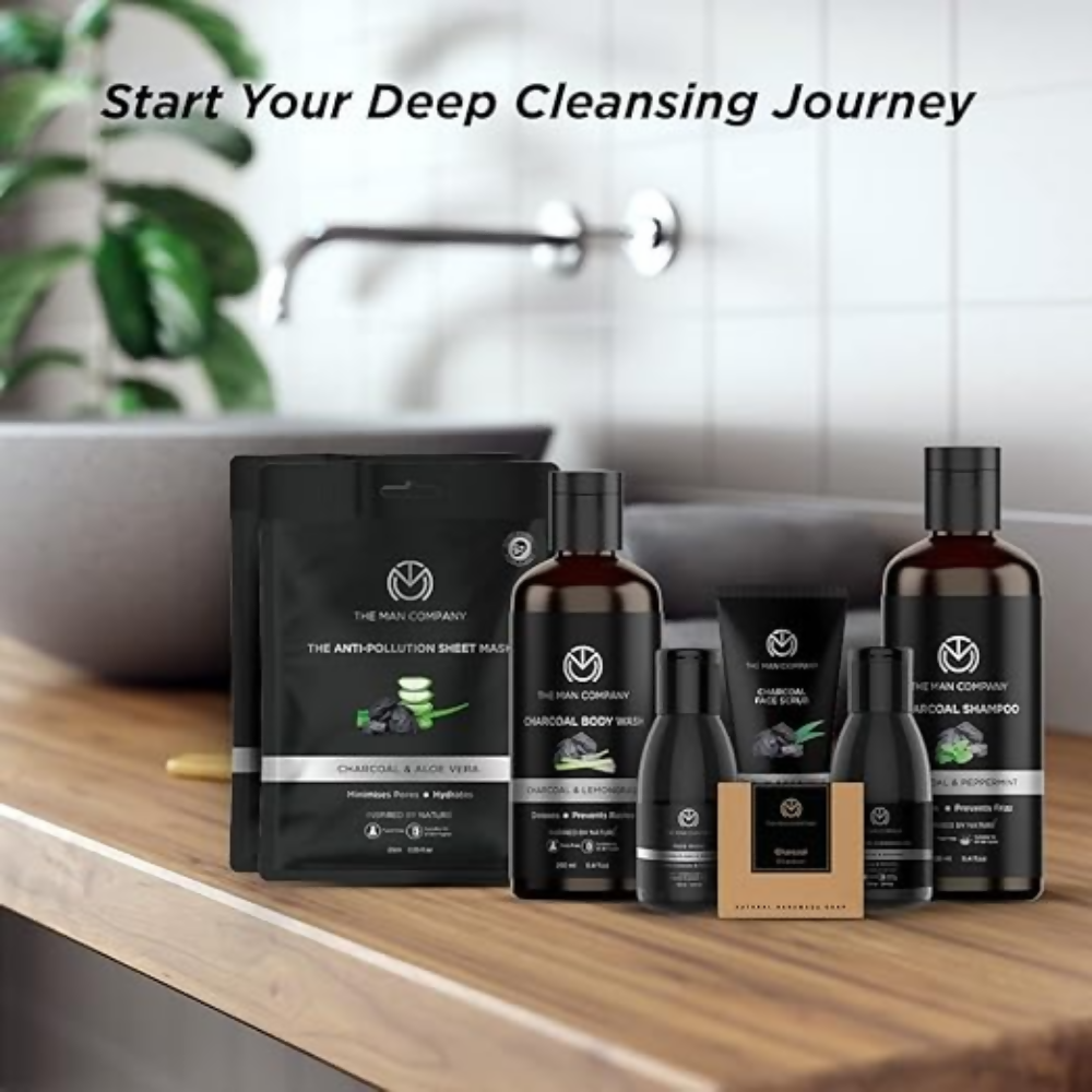 The Man Company Ultimate Charcoal Detan Kit  Grab2Buy The Man Company Grab2Buy