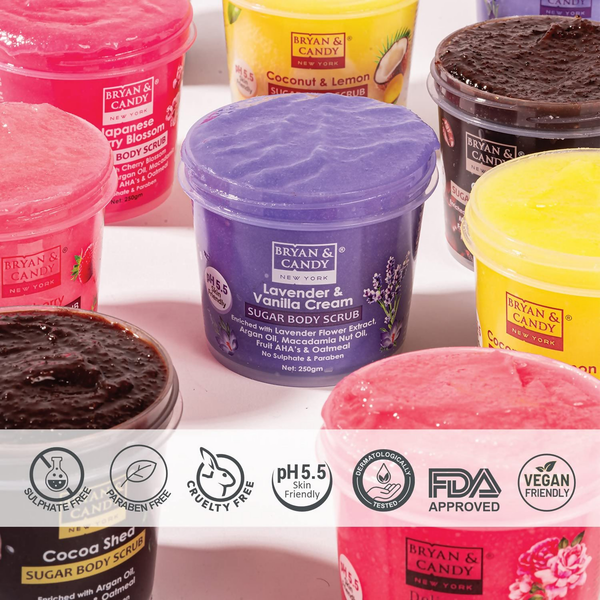 Bryan & Candy Lavender & Vanilla Cream Sugar Body Scrub  Grab2Buy Bryan & Candy Grab2Buy