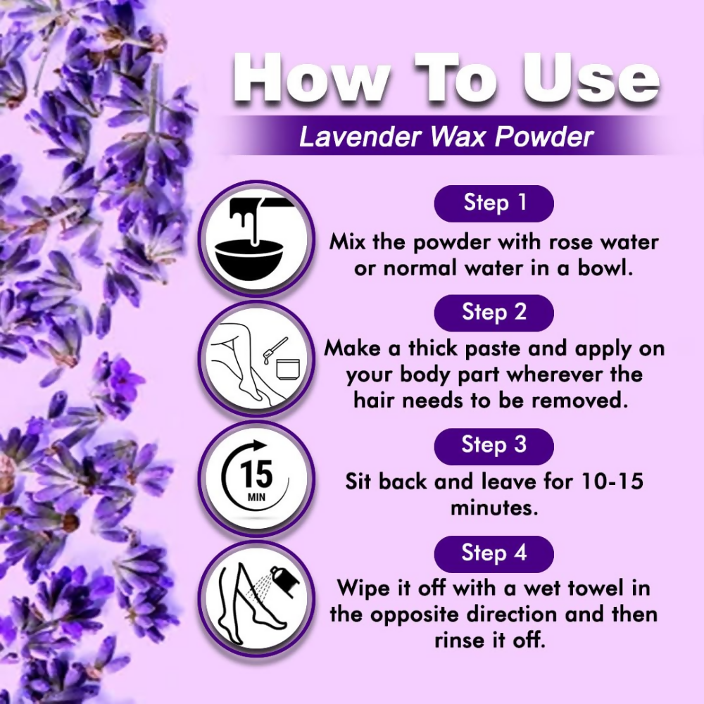 VedicAyurveda Herbal Wax Powder - Lavender  Grab2Buy VedicAyurveda Grab2Buy