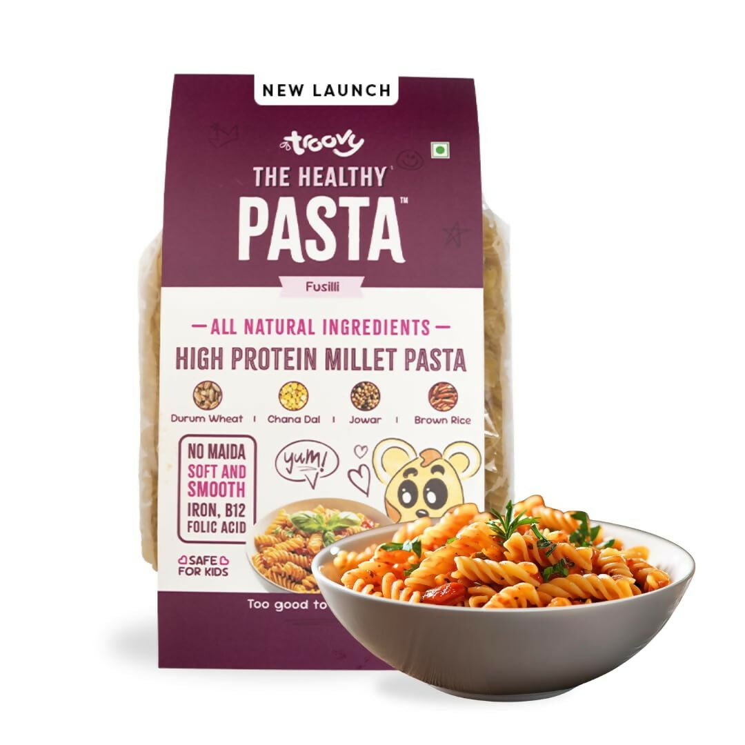 Troovy High Protein Millet Fusilli Pasta Protein & Iron rich  Grab2Buy Troovy Grab2Buy