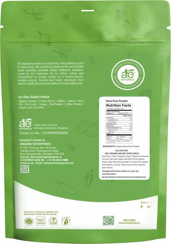 Ae Naturals Maca Root Powder 