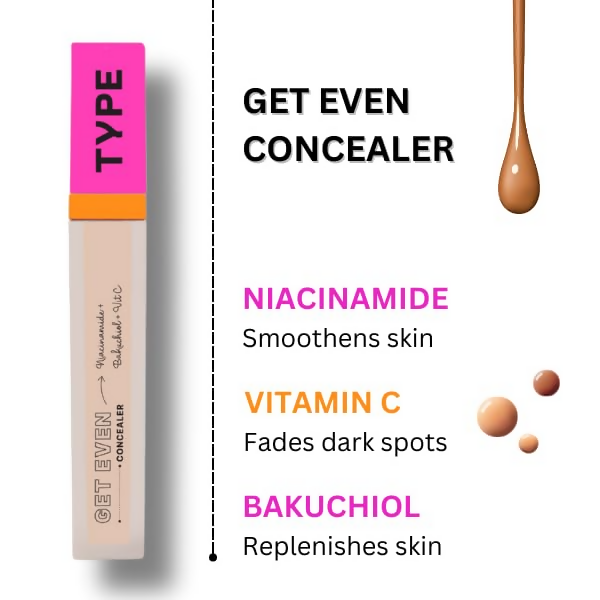 Type Beauty Get Even Concealer - Frappe 15  Grab2Buy Type Beauty Grab2Buy