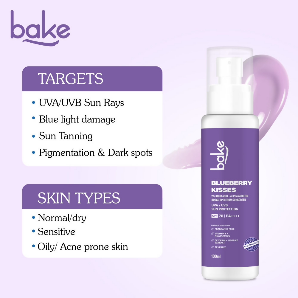 Bake 2% Kojic Acid Sunscreen Spf 70 With Alpha Arbutin & Niacinamide  Grab2Buy Bake Grab2Buy