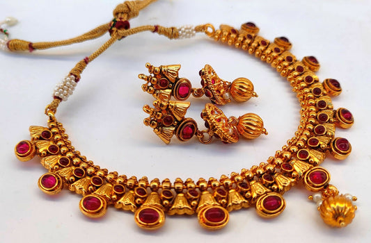 Kemp Antique Pink Necklace Set - Grab2buy