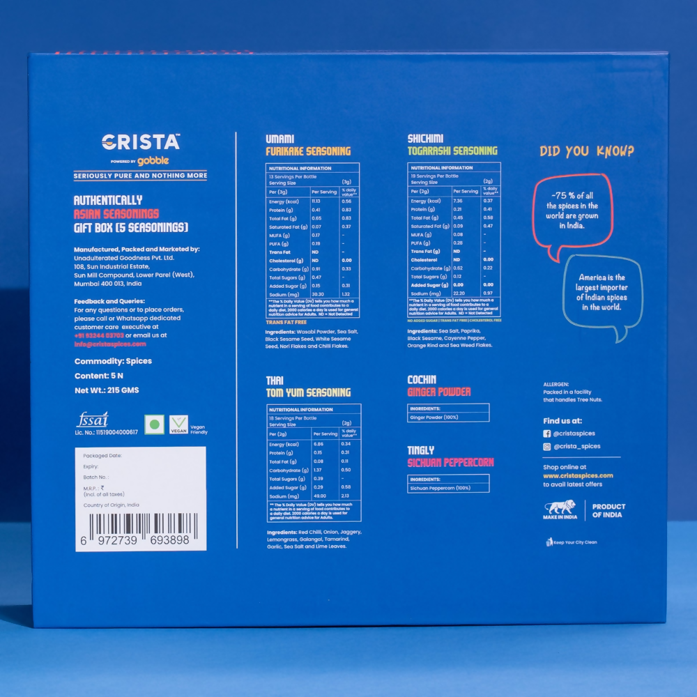 Crista Spices Authentically Asian Seasonings