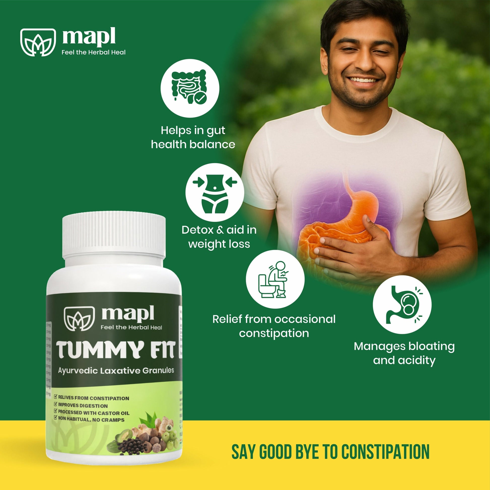 MAPL Tummy Fit Ayurvedic Laxative Powder 
