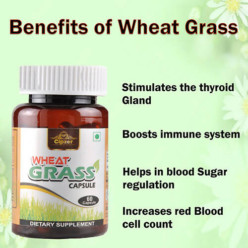 Cipzer Wheat Grass Capsules - Grab2buy