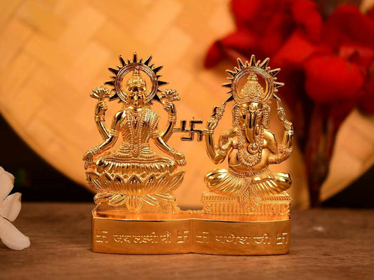 Collectible India Lakshmi Ganesha Murti Idol Set - Grab2buy