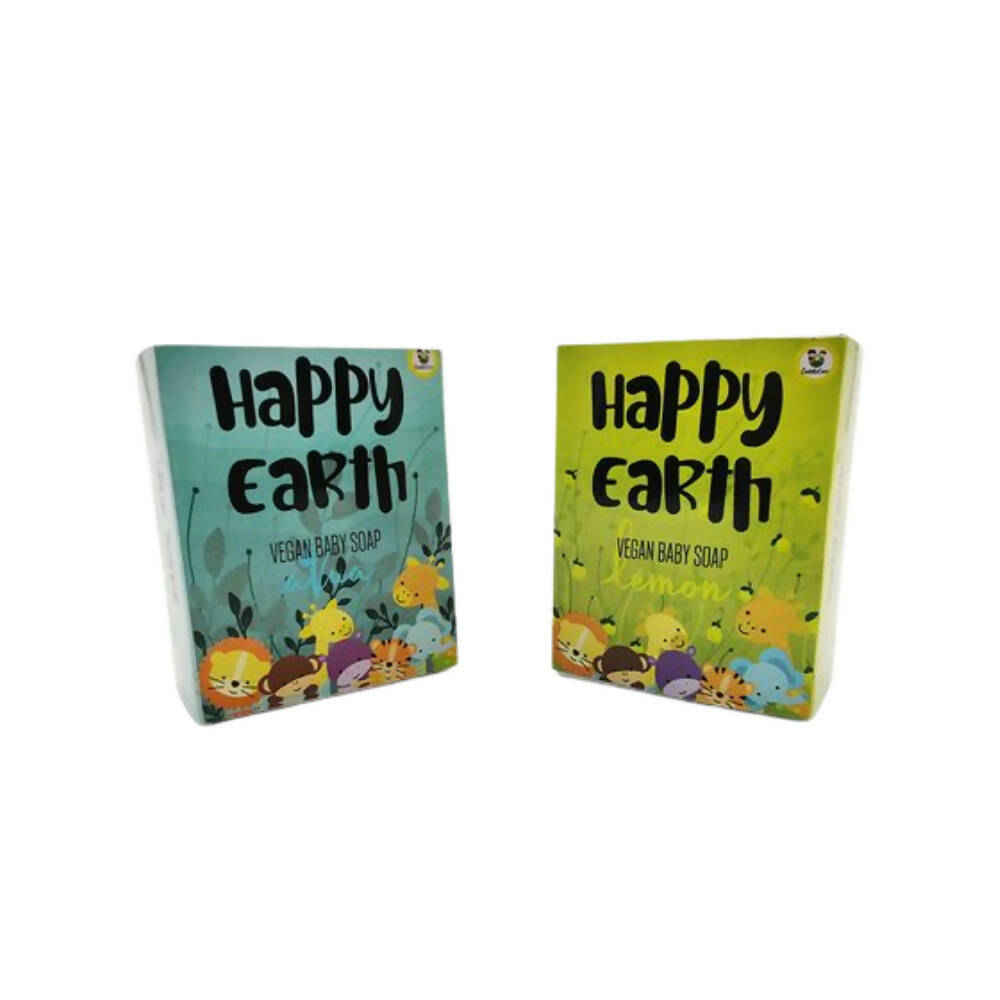 Cuddle Care Happy Earth Vegan Baby Soap for Infants- Blue & Yellow 