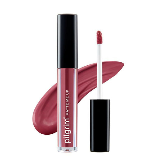 Pilgrim Liquid Matte Lipstick with Hyaluronic Acid - Pink Kisses - Distacart