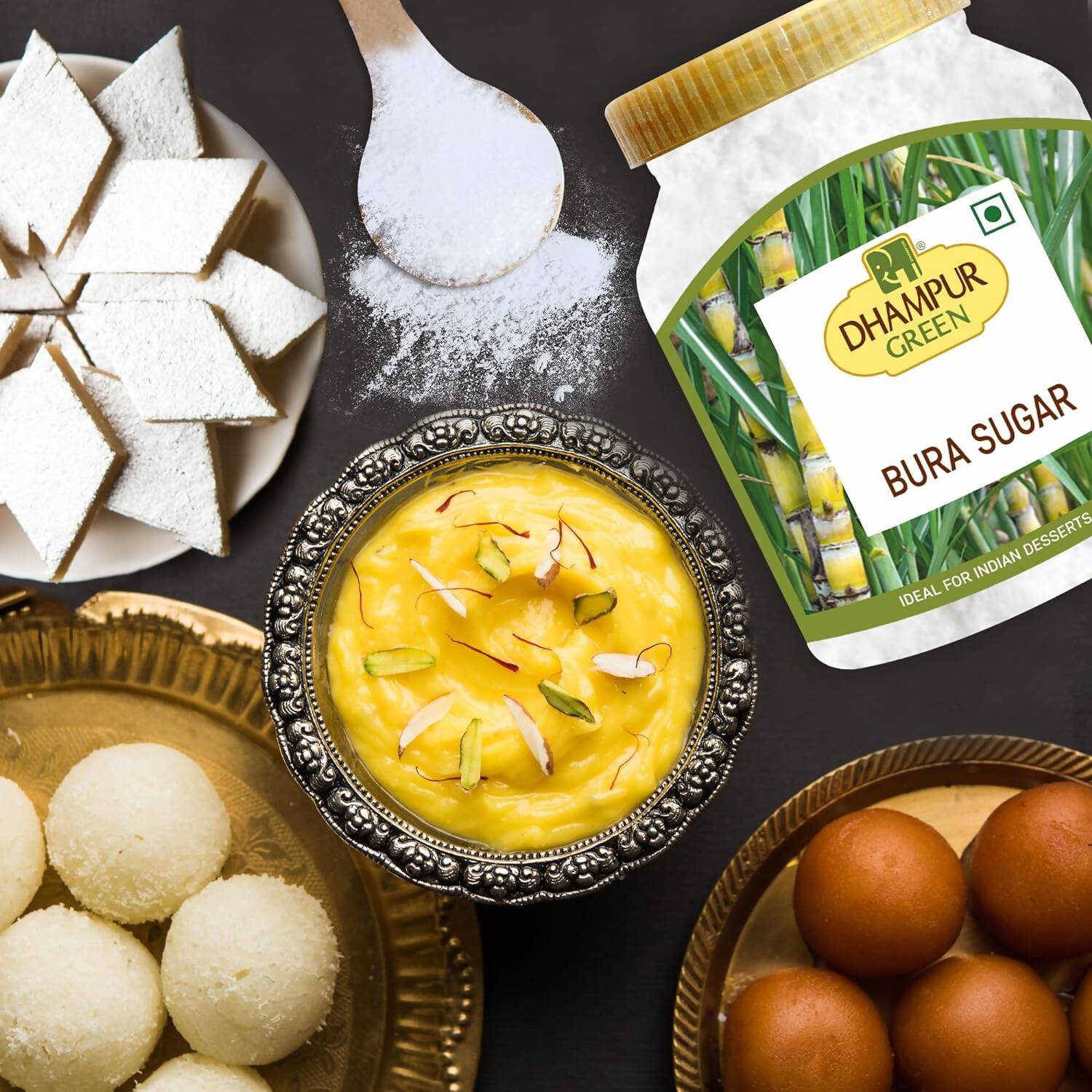 Dhampur Green Bura Sugar 