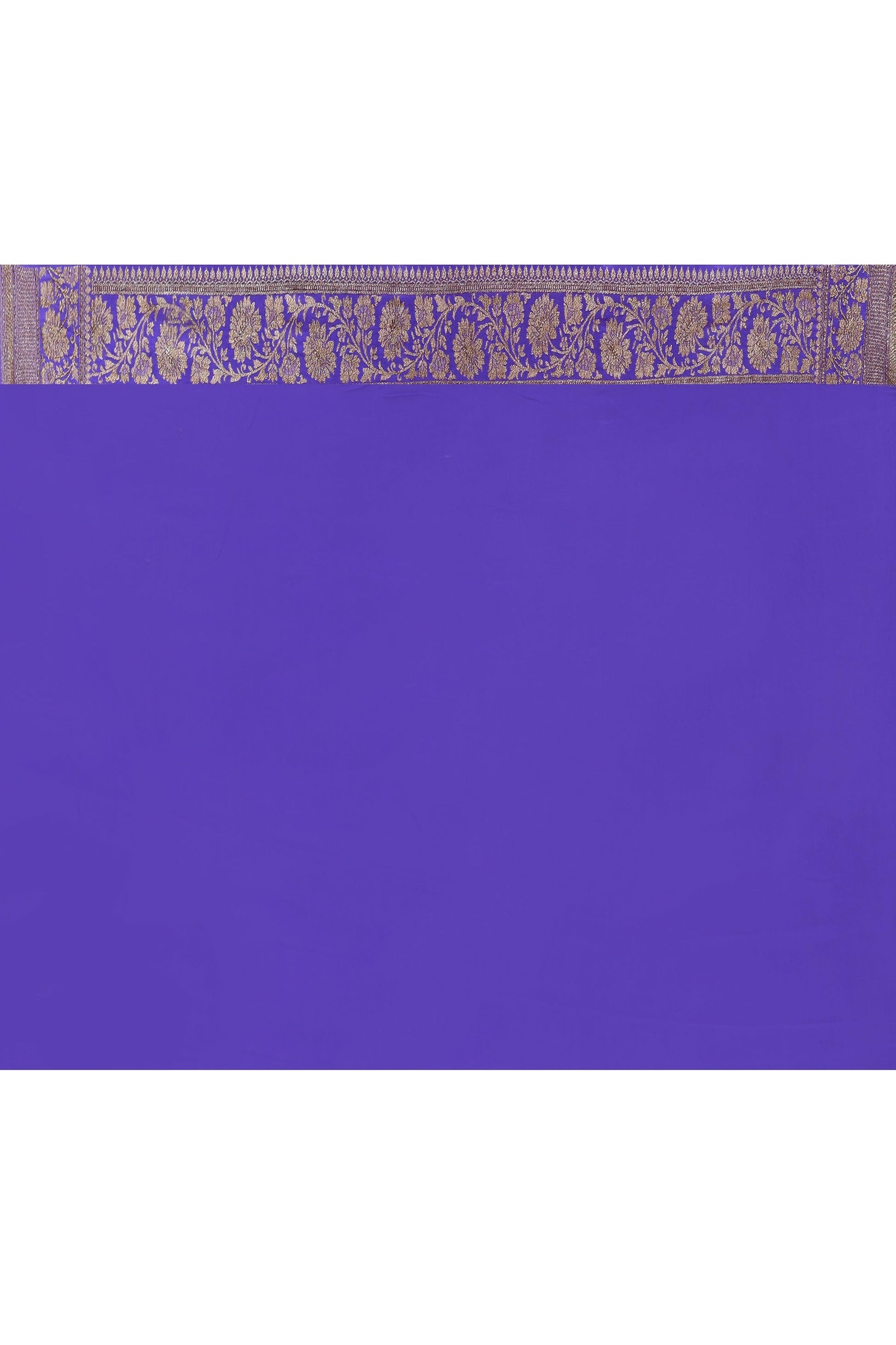 Joban Fashion Lavender Crepe Chiffon Pure Handloom Banarasi Silk Saree | Swadesiicart