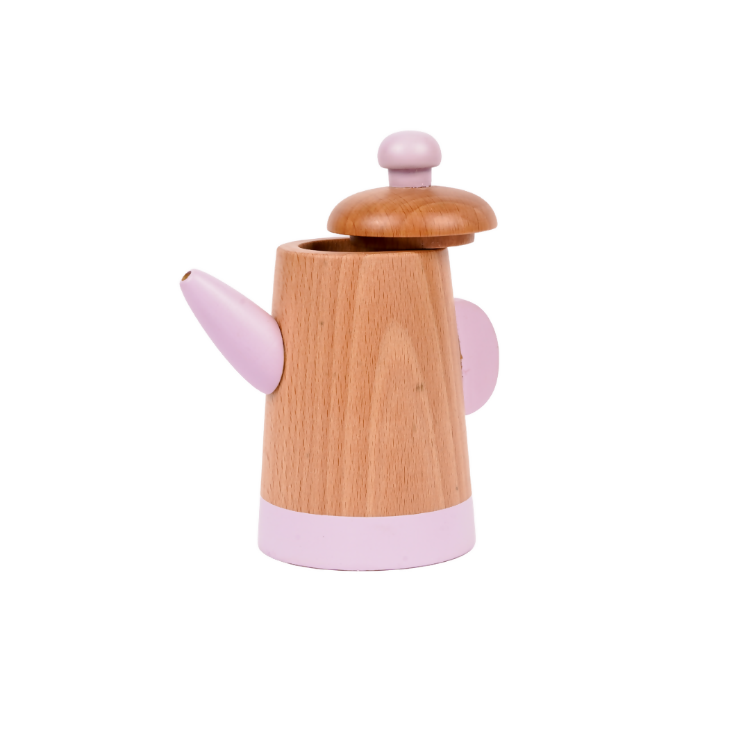 Nesta Toys Wooden Tea Set, Pretend Play Food Sets, Kitchen Toys (3+ Years) - 10 Pcs