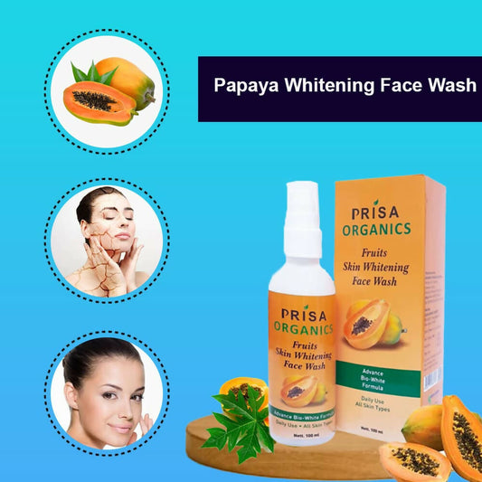 Prisa Organics Saffron & Papaya Lightening Face Wash