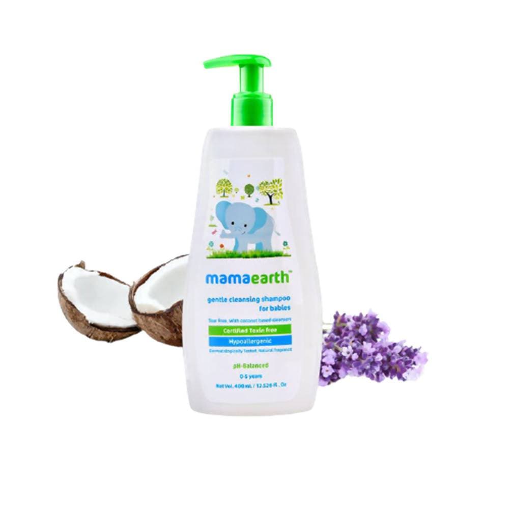 Mamaearth Gentle Cleansing Baby Shampoo For Natural Cleansers & Tear-Free Formula 