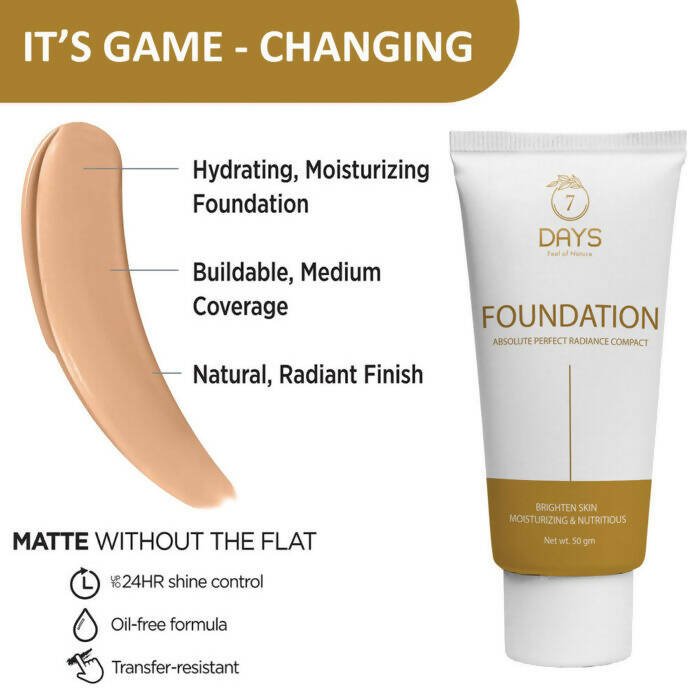 7 Days Foundation Cream for Oily Skin 