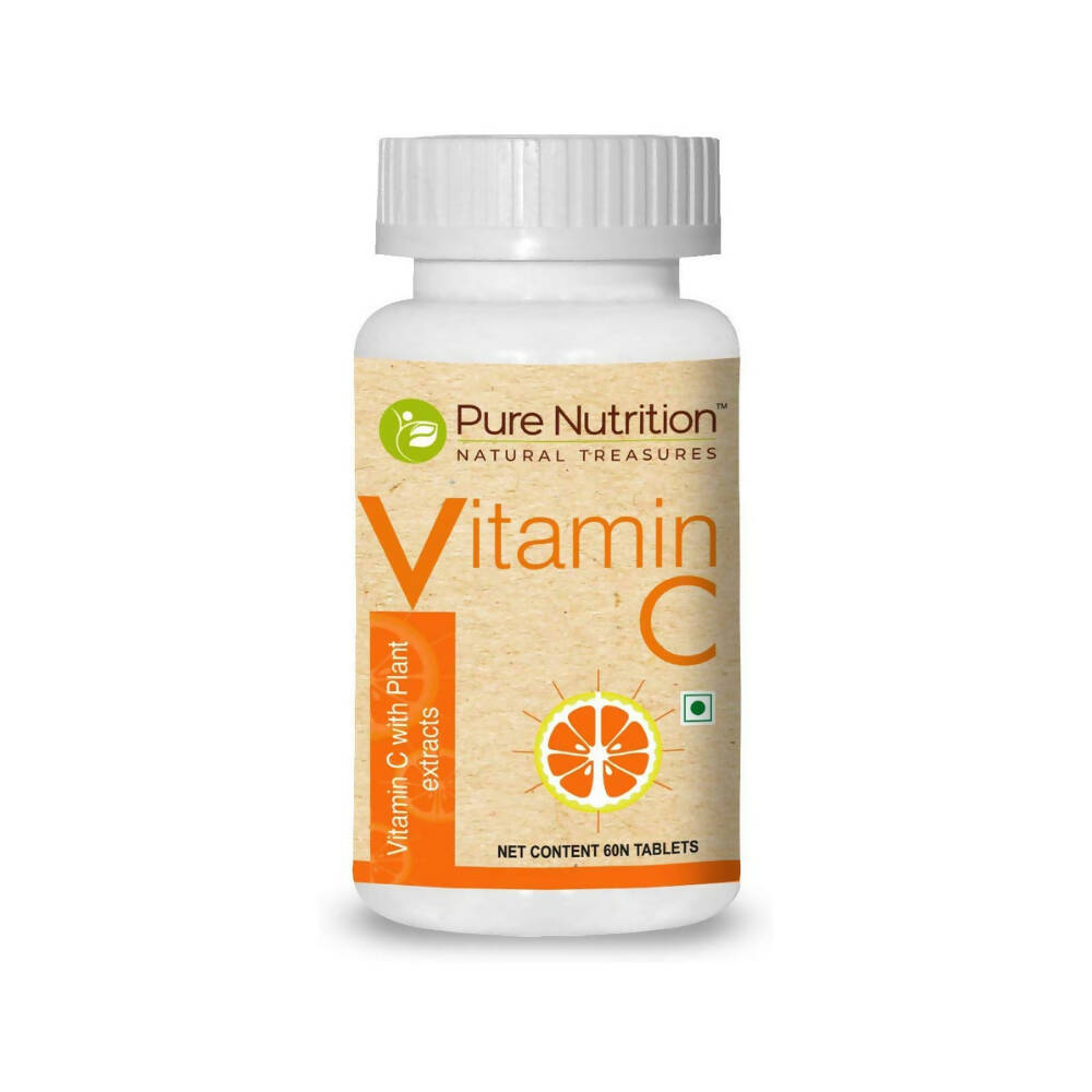Pure Nutrition Vitamin C with Orange Peel & Amla Extract Veg Tablets 