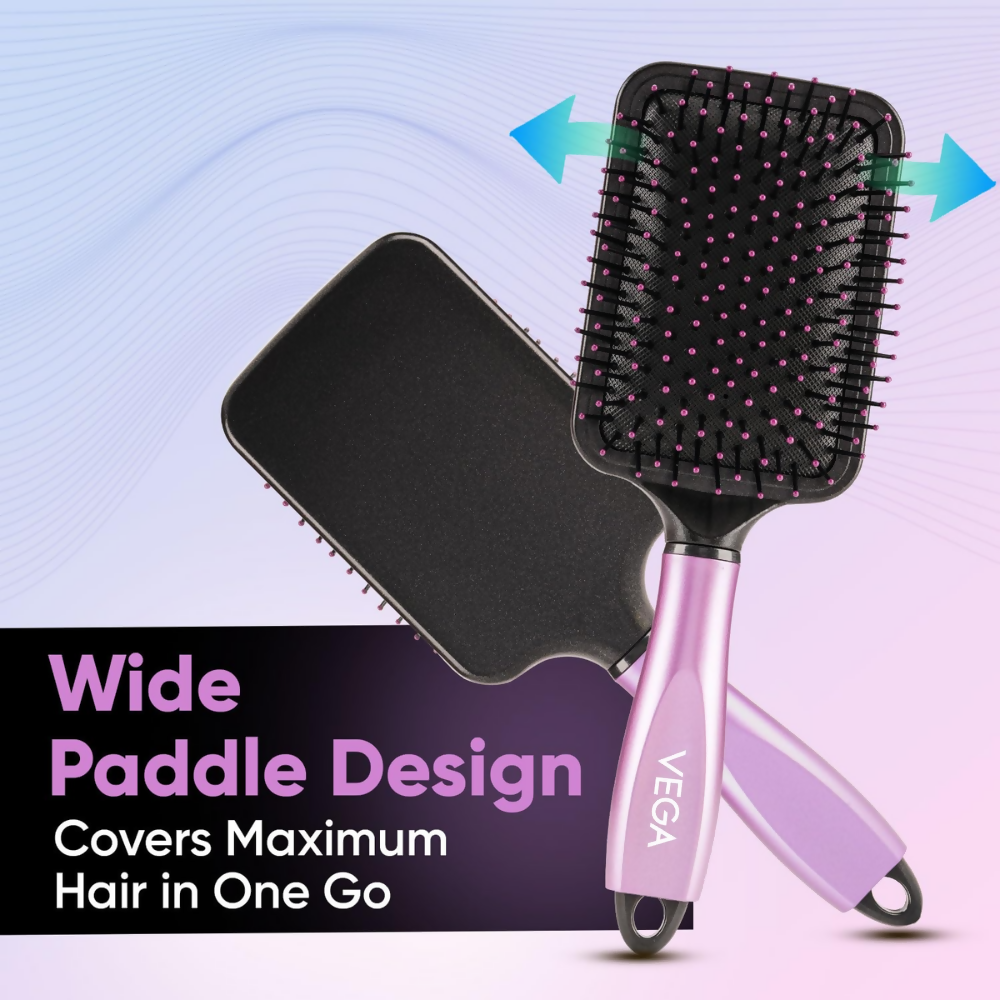 Vega Paddle Hair Brush with Cleaning Comb  Grab2Buy Vega Grab2Buy