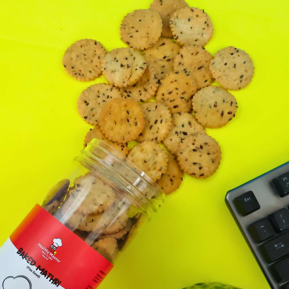 Healthy Master Baked Wheat Mathri (Flax Seed) 