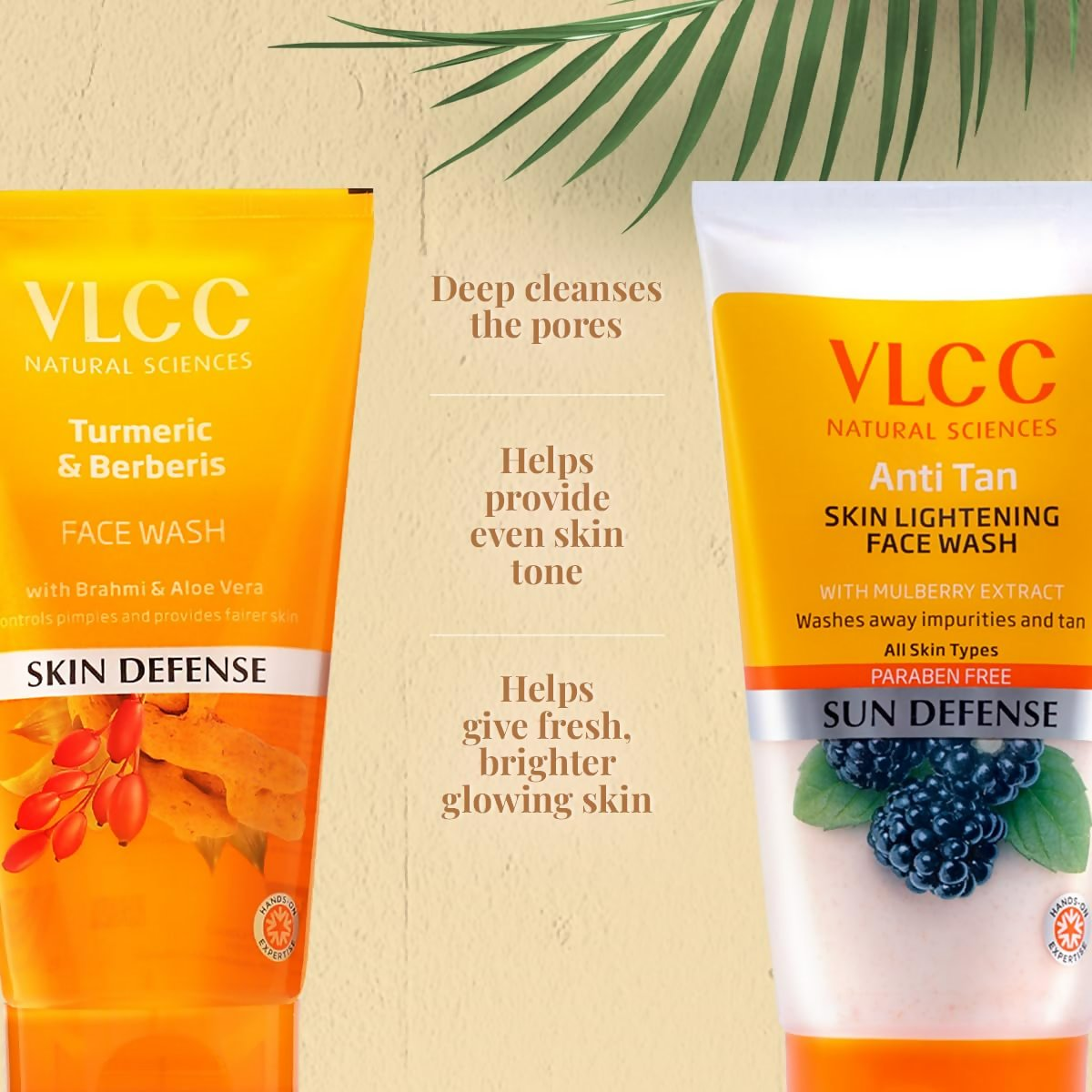 VLCC Turmeric & Berberis Face Wash + Anti Tan Face Wash  Grab2Buy VLCC Grab2Buy