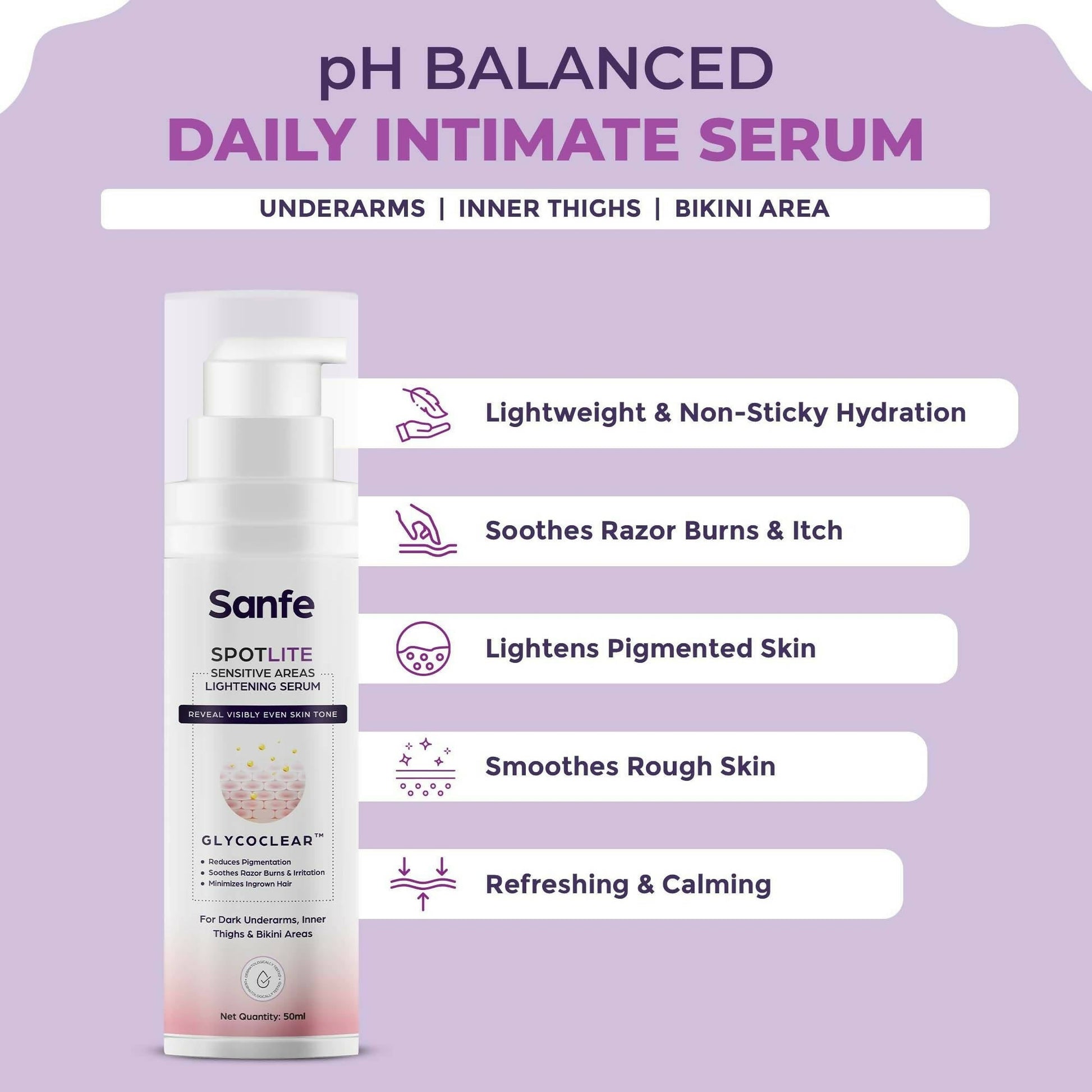 Sanfe Spotlite Sensitive Areas Body Serum - Grab2buy
