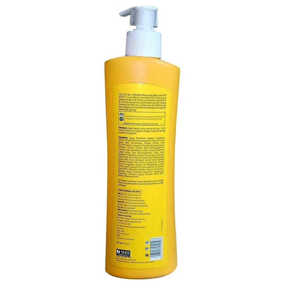 VLCC De Tan + White Glo Moisturising Body Lotion SPF 30 PA+++  Grab2Buy VLCC Grab2Buy