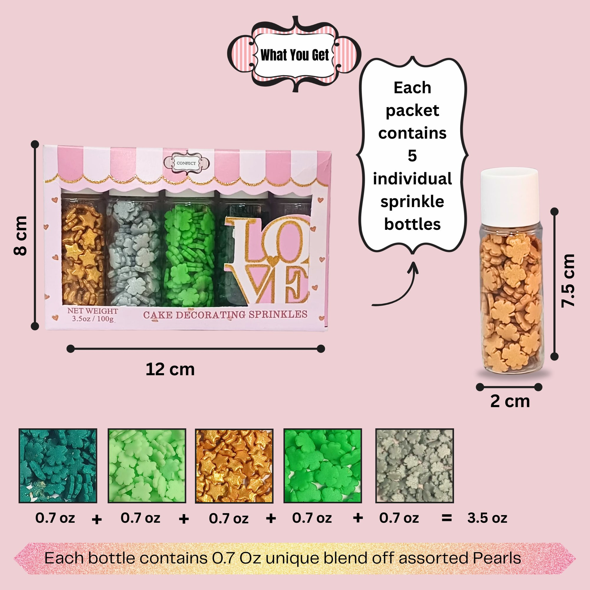 Confect St. Patrick's Sprinkles Multipack 6