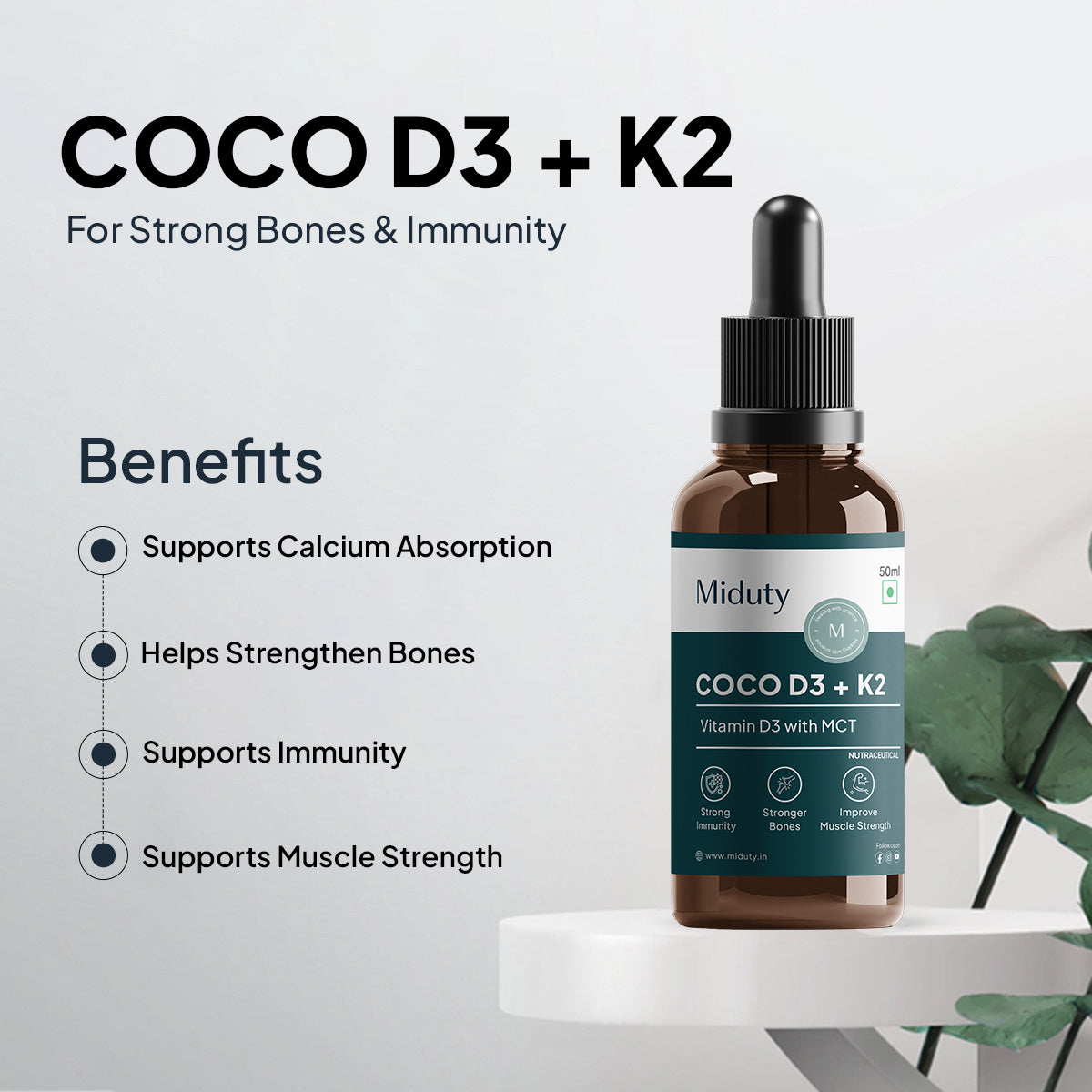 Miduty by Palak Notes Coco D3 in MCT Oil 