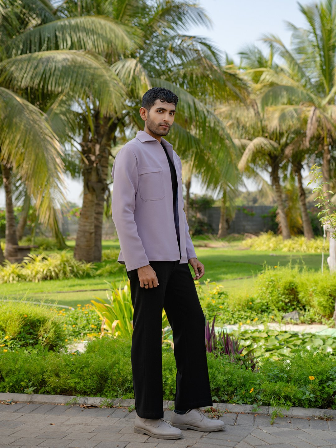 The Regal Layer Lavender Shacket by Hilo Design  Grab2Buy Hilo Design Grab2Buy
