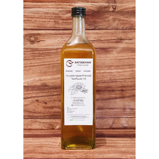Satjeevan Organic Wood-Pressed Sunflower Oil 