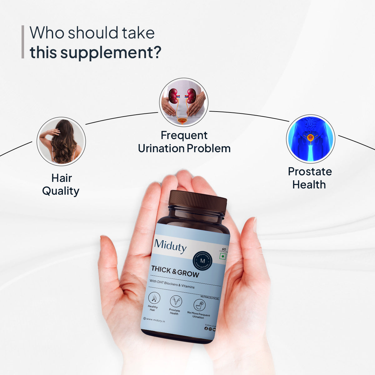 Miduty by Palak Notes Thick & Grow Capsules - Grab2buy