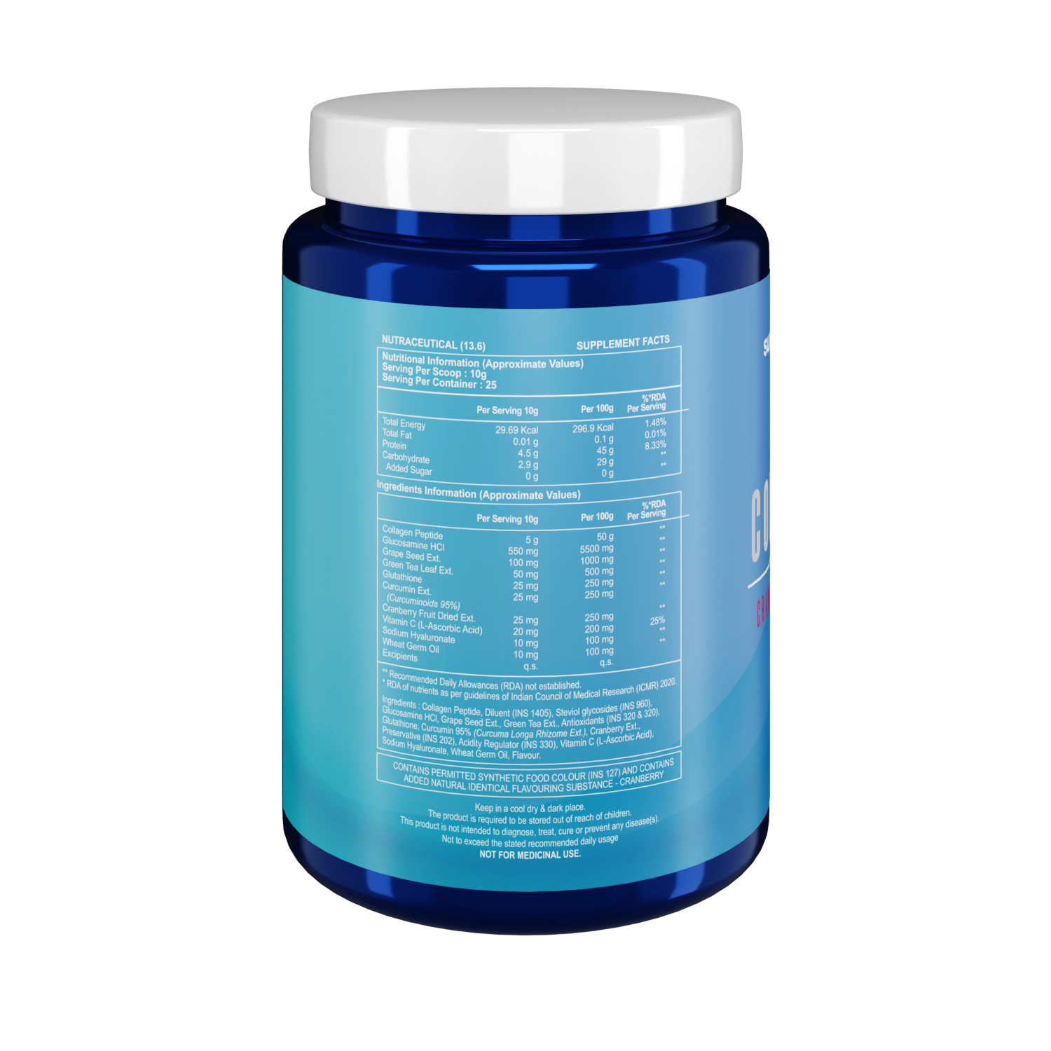 HealthAid Collagen Cranberry Flavour - Sugar Free 