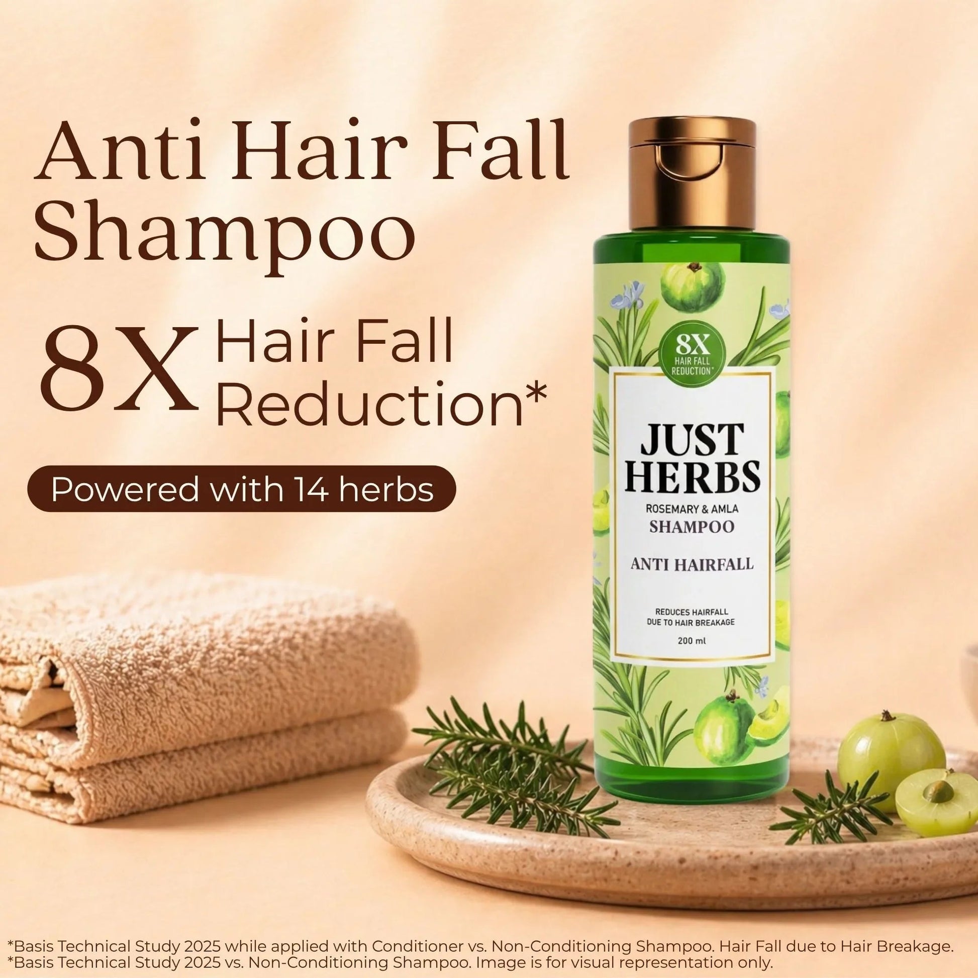 Anti Hairfall Shampoo | Rosemary, Amla & 12 Herbs 