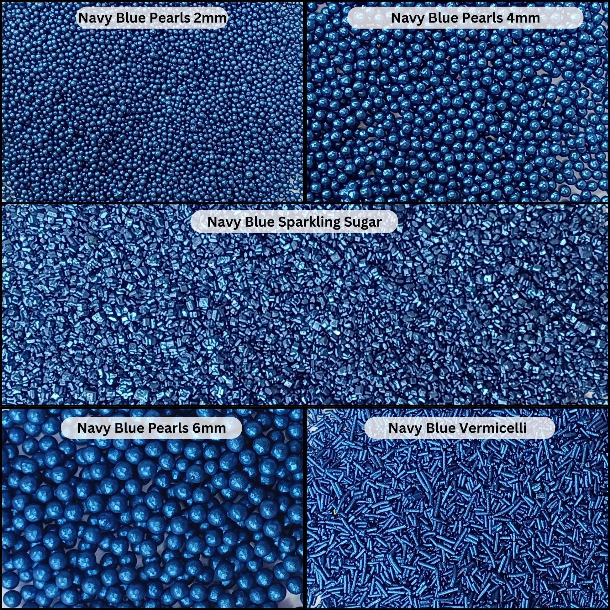 Confect Sprinkles for Cakes & Cupcakes Decoration | USP-10(Navy Blue)